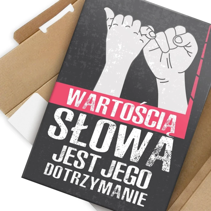 Plakat metalowy Wartość słowa