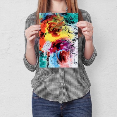 Plakat metalowy Akwarele