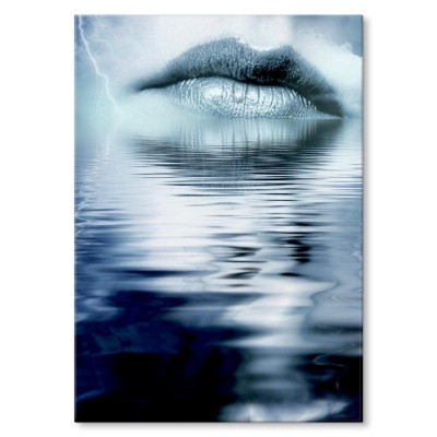 Plakat metalowy Usta Kobiety