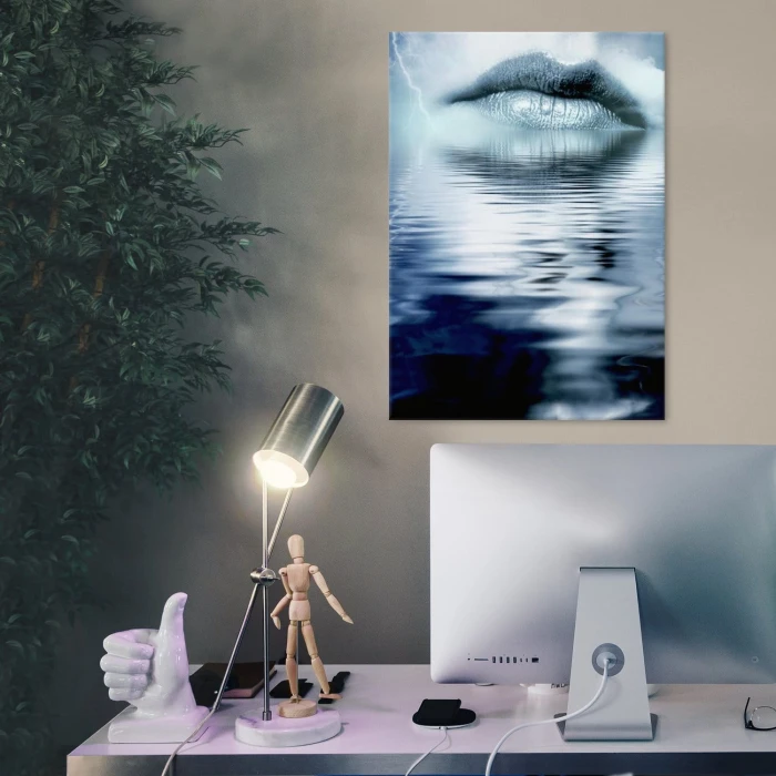 Plakat metalowy Usta Kobiety