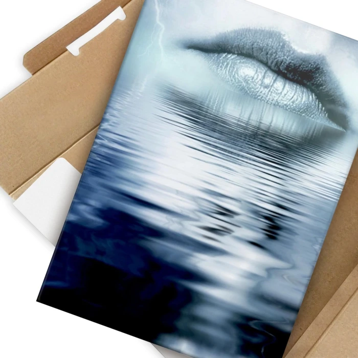 Plakat metalowy Usta Kobiety