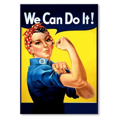 Plakat metalowy We Can Do It!