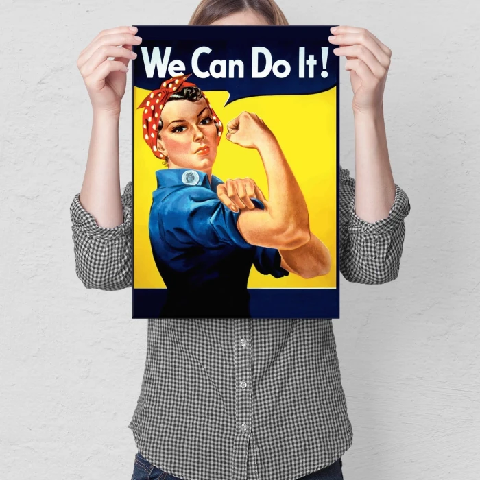 Plakat metalowy We Can Do It!