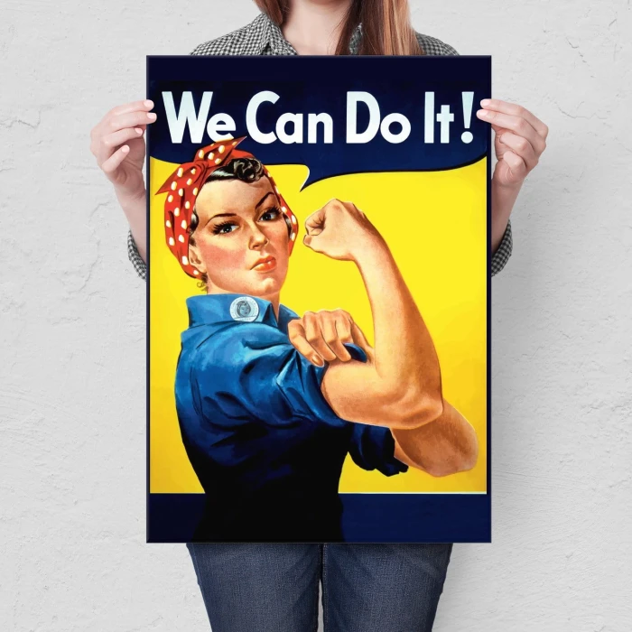 Plakat metalowy We Can Do It!