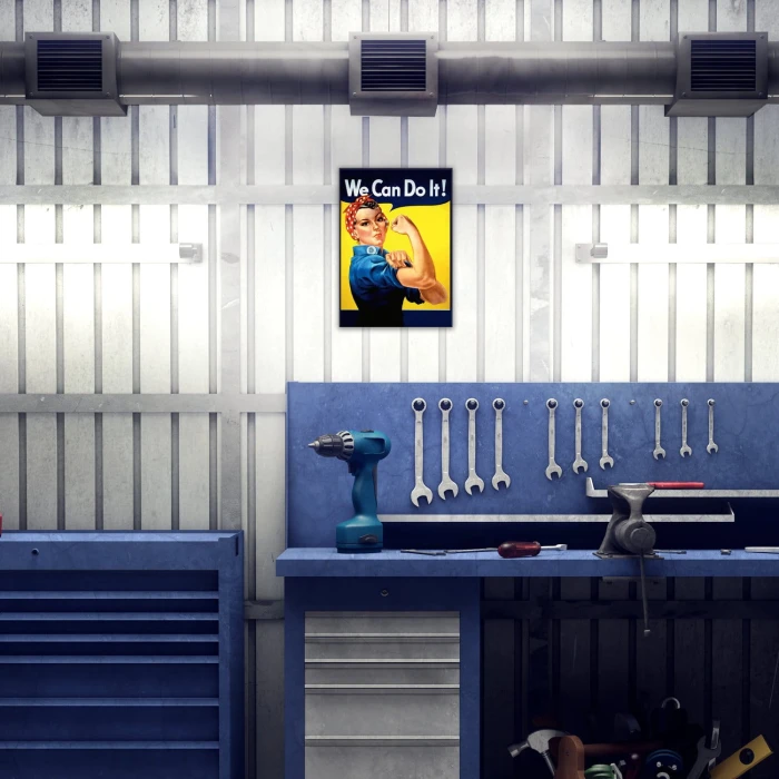 Plakat metalowy We Can Do It!