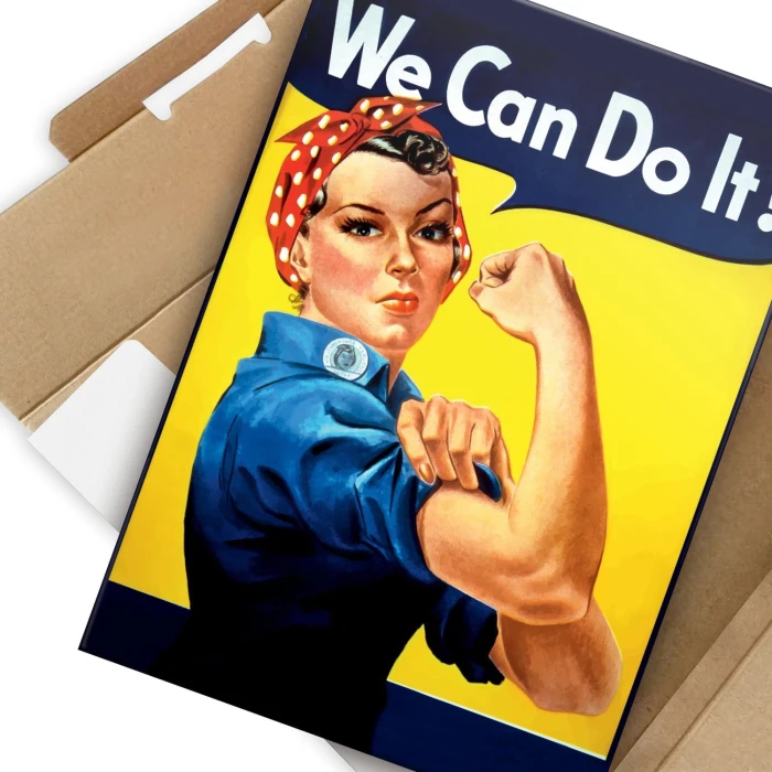 Plakat metalowy We Can Do It!