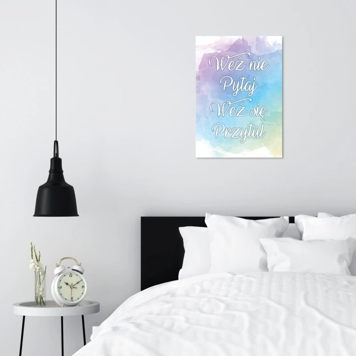 Plakat metalowy Weź się przytul