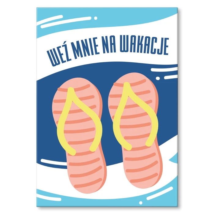 Plakat metalowy Weź mnie na wakacje