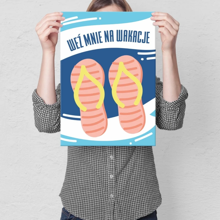 Plakat metalowy Weź mnie na wakacje