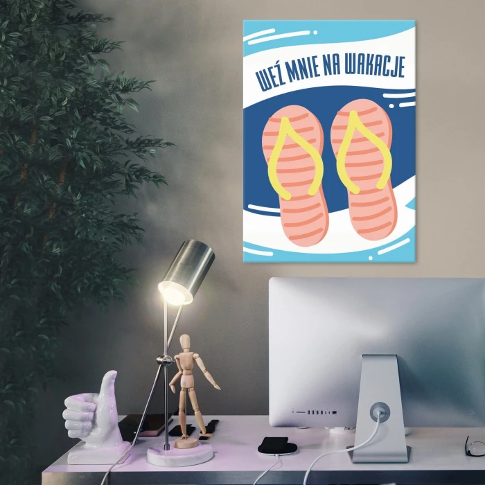 Plakat metalowy Weź mnie na wakacje