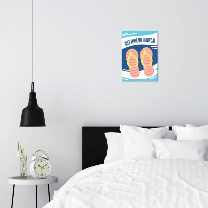 Plakat metalowy Weź mnie na wakacje