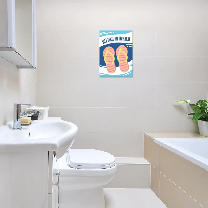 Plakat metalowy Weź mnie na wakacje