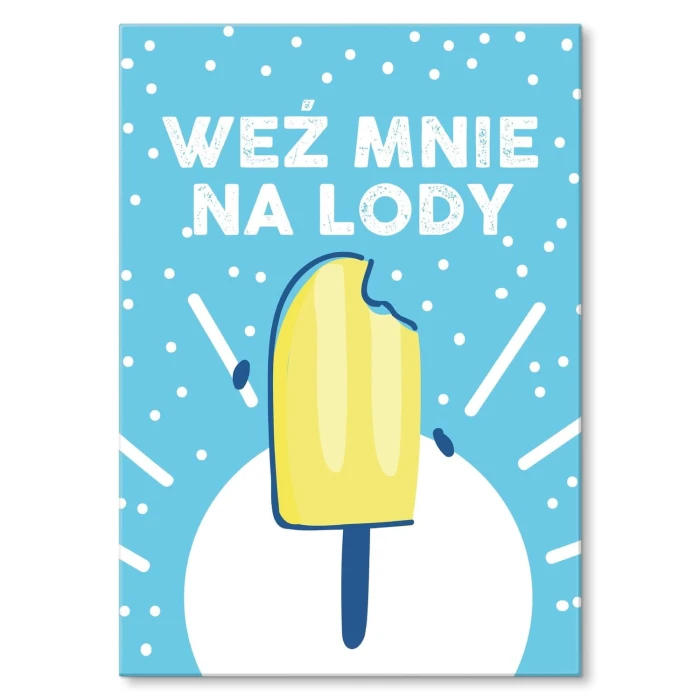 Plakat metalowy Weź mnie na lody