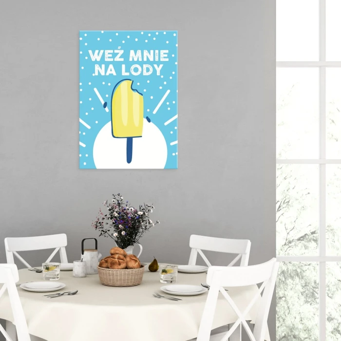 Plakat metalowy Weź mnie na lody