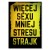 Plakat metalowy Więcej sexu