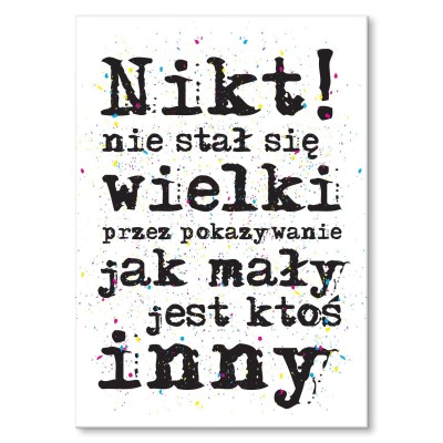 Plakat metalowy Wielki człowiek