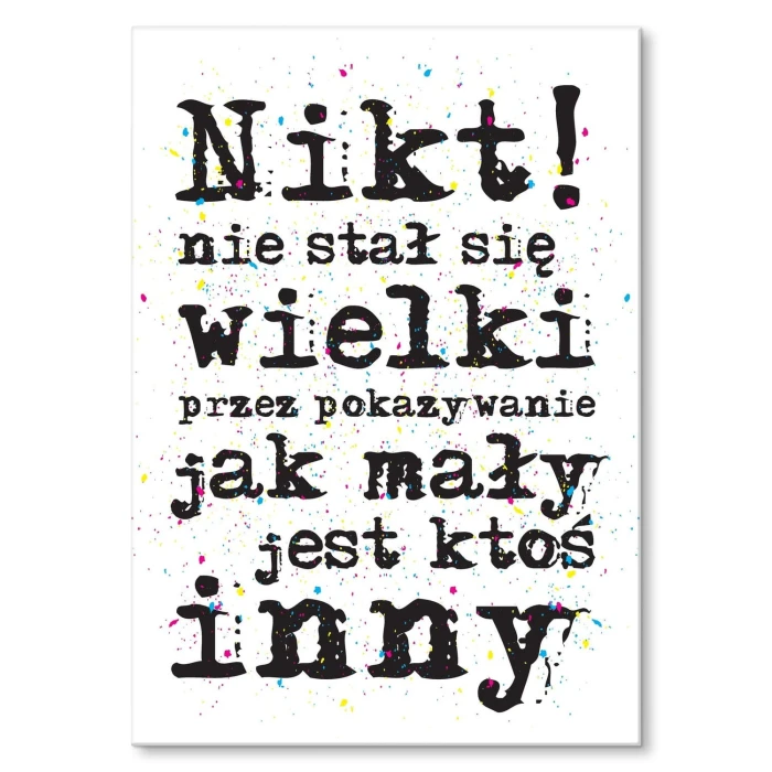 Plakat metalowy Wielki człowiek