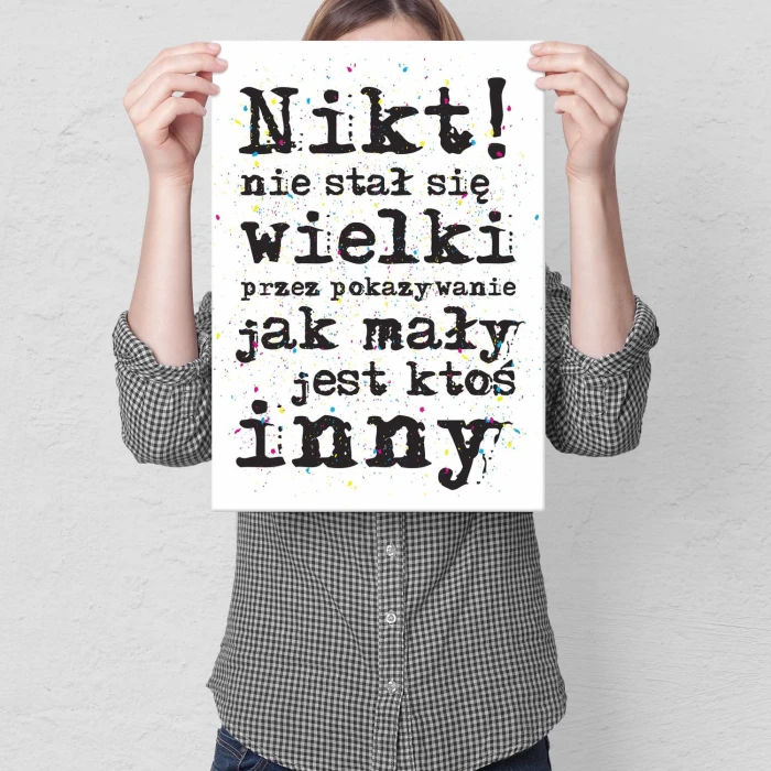 Plakat metalowy Wielki człowiek