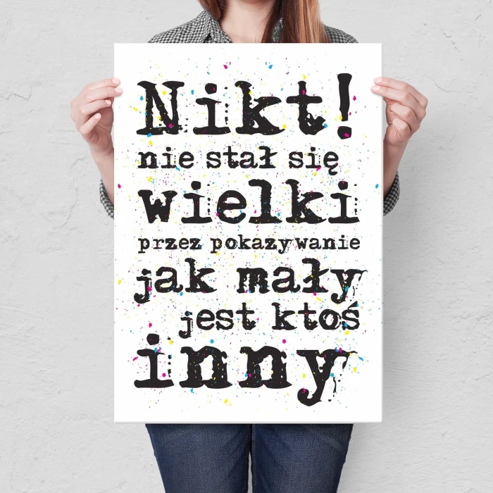 Plakat metalowy Wielki człowiek