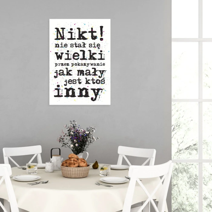 Plakat metalowy Wielki człowiek