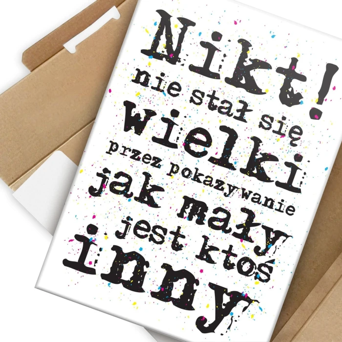 Plakat metalowy Wielki człowiek