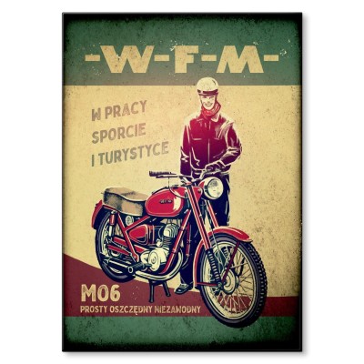 Plakat metalowy WFM Poster