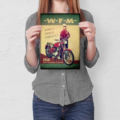 Plakat metalowy WFM Poster