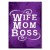 Plakat metalowy Wife mom boss
