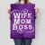 Plakat metalowy Wife mom boss