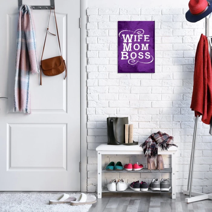 Plakat metalowy Wife mom boss