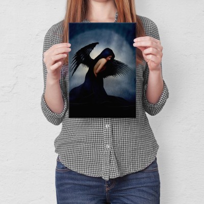 Plakat metalowy Czarny anioł