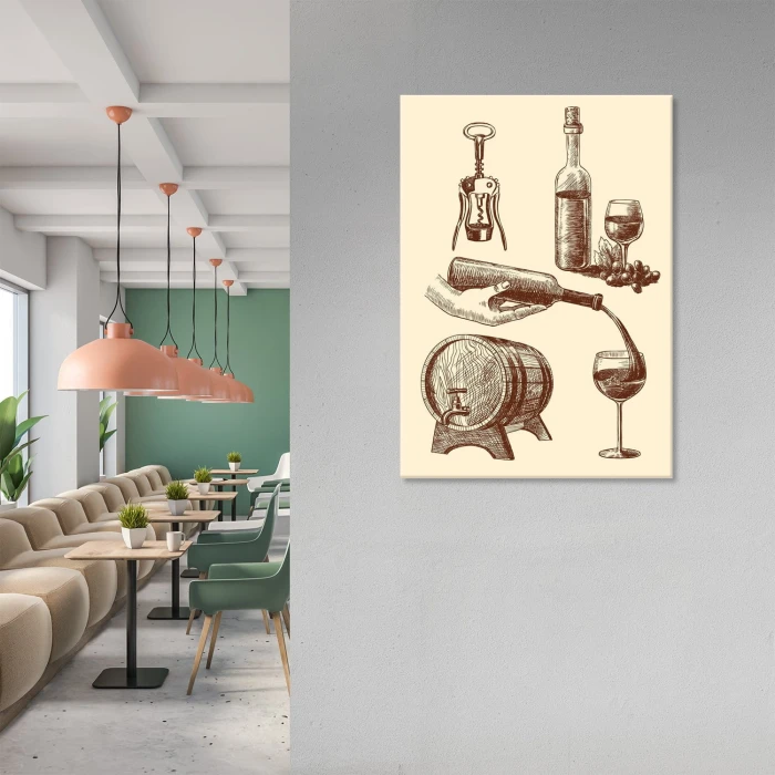 Plakat metalowy Tradycje wina