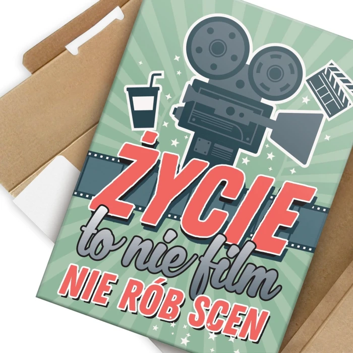 Plakat metalowy Życie to nie film