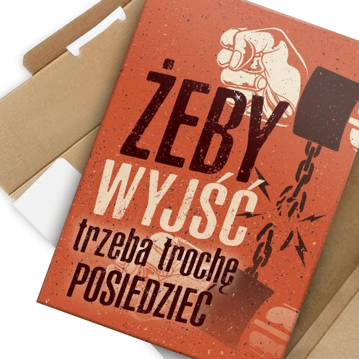 Plakat metalowy Żeby wyjść
