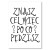 Plakat metalowy Znasz cel