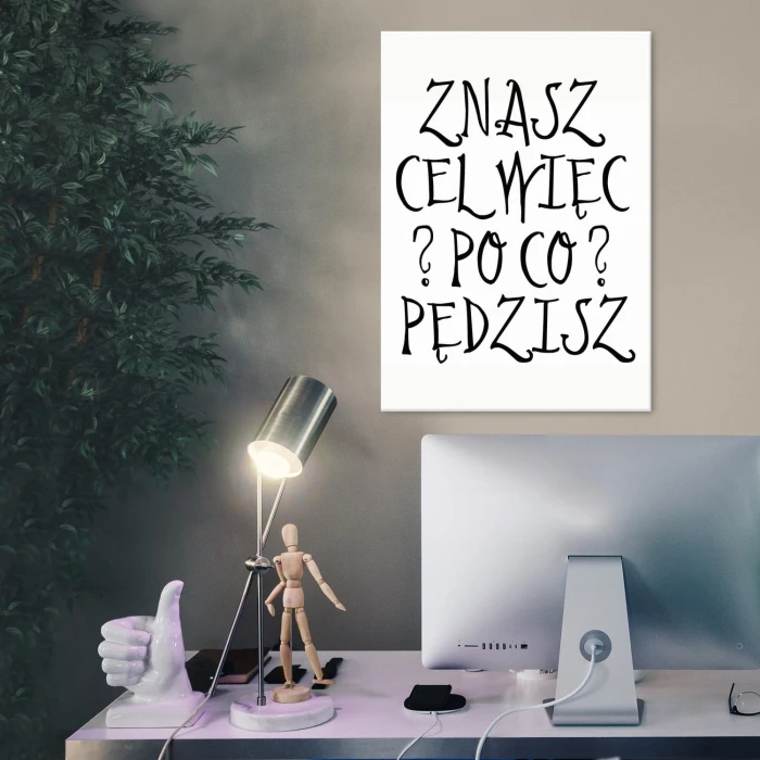 Plakat metalowy Znasz cel