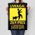 Plakat metalowy Uwaga zły pies