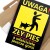 Plakat metalowy Uwaga zły pies