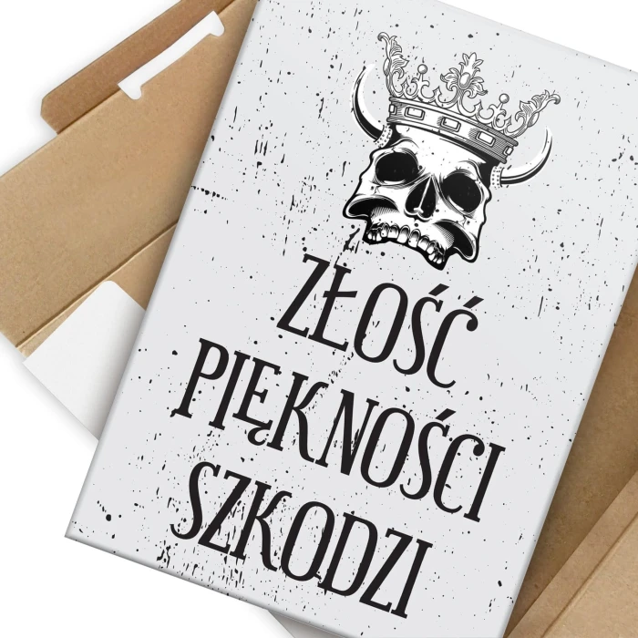 Plakat metalowy Złość piękności szkodzi
