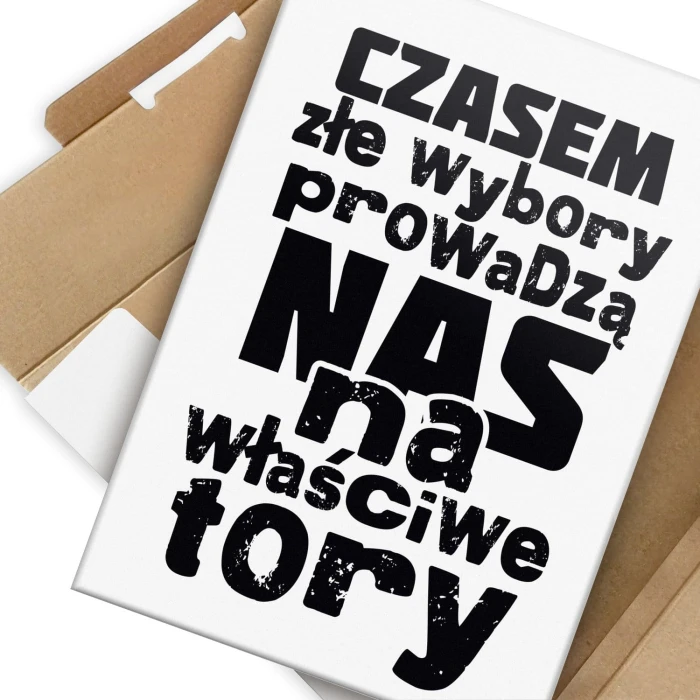 Plakat metalowy Złe wybory