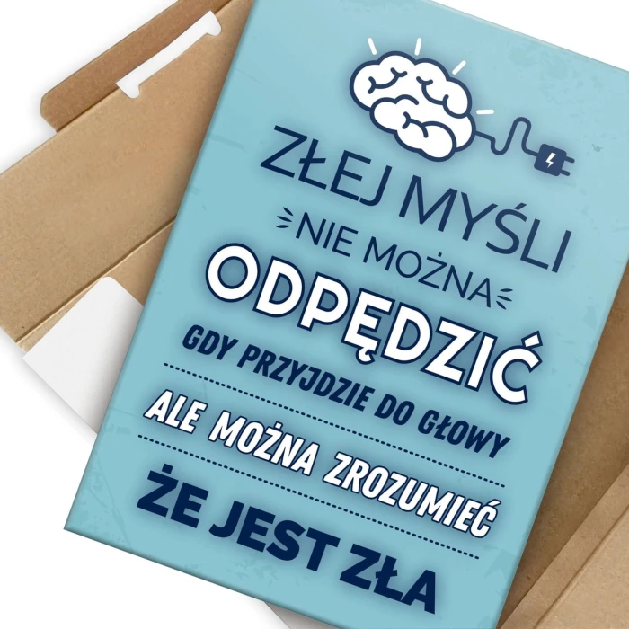 Plakat metalowy Złe myśli