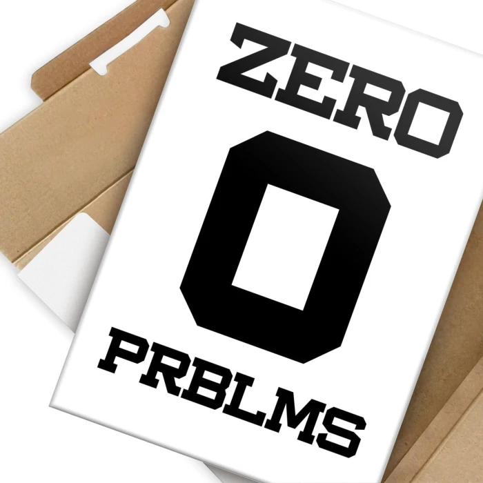 Plakat metalowy Zero problems