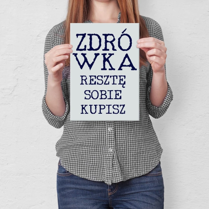 Plakat metalowy Zdrówka