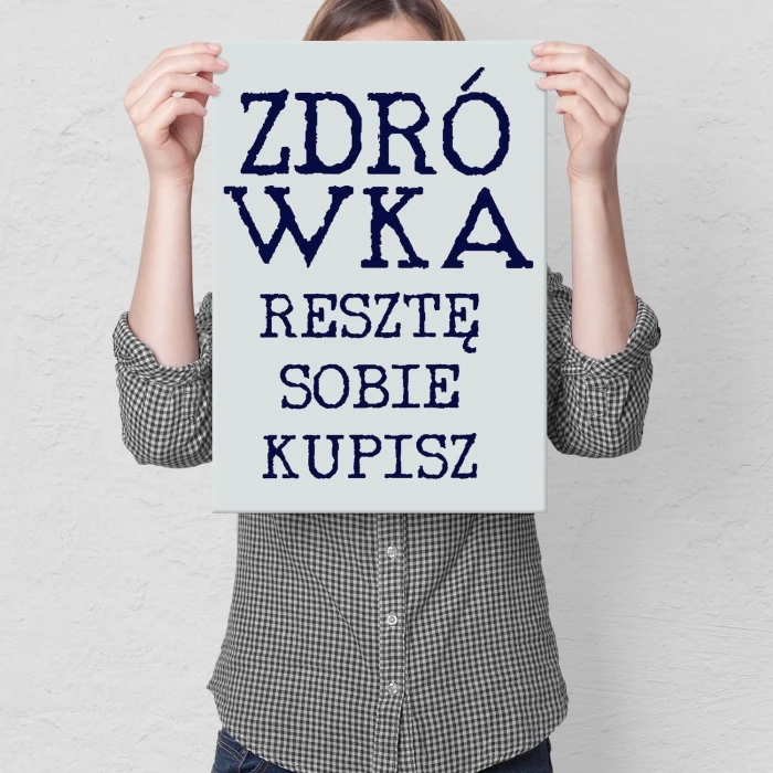 Plakat metalowy Zdrówka