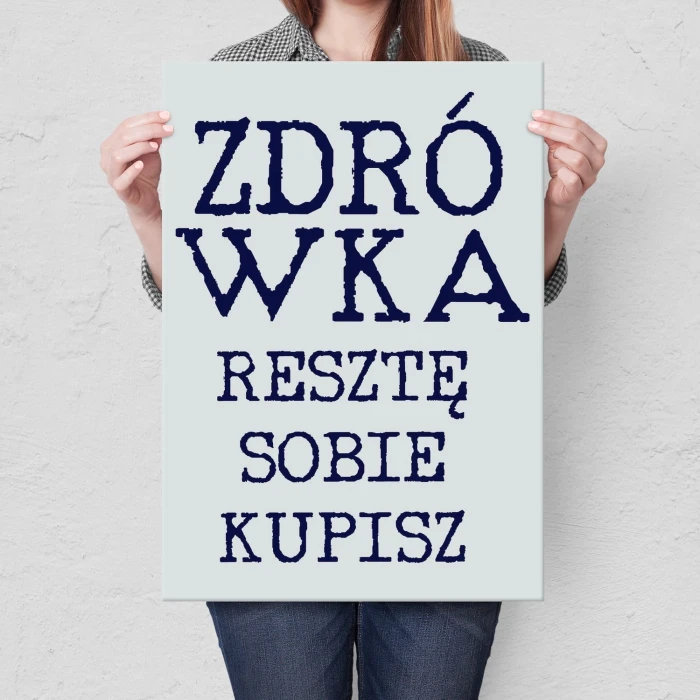 Plakat metalowy Zdrówka