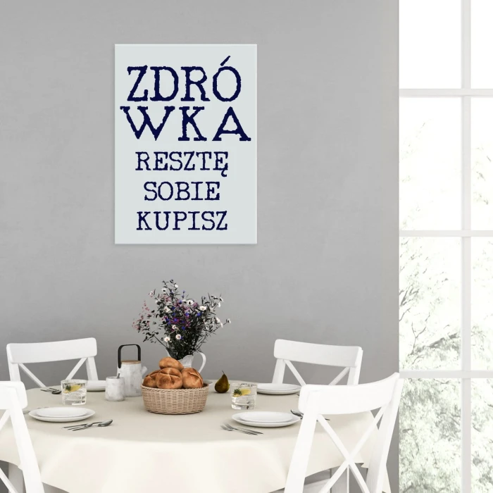 Plakat metalowy Zdrówka