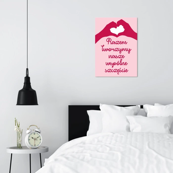 Plakat metalowy Tworzymy szczęście