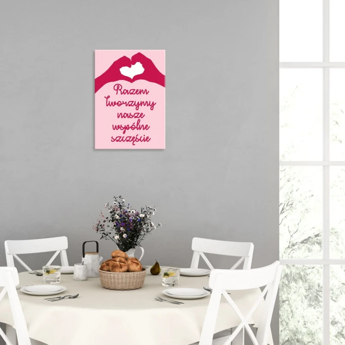 Plakat metalowy Tworzymy szczęście