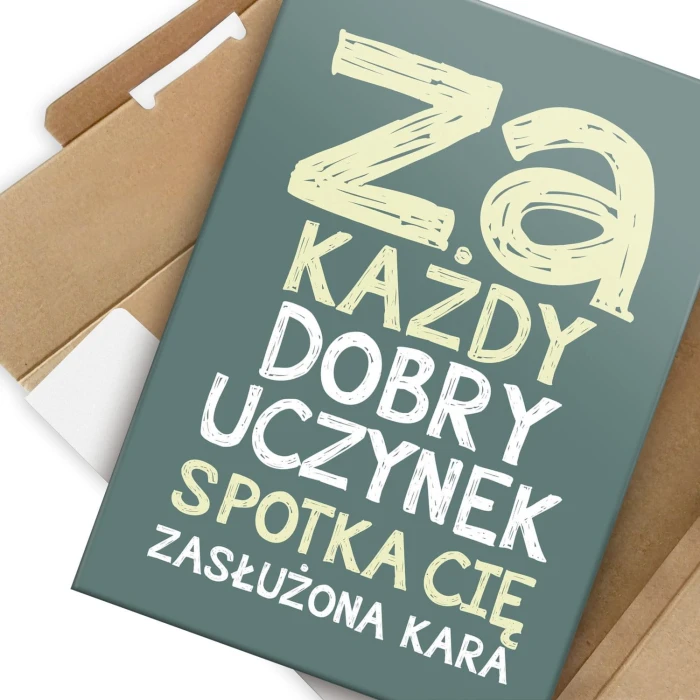Plakat metalowy Zasłużona kara