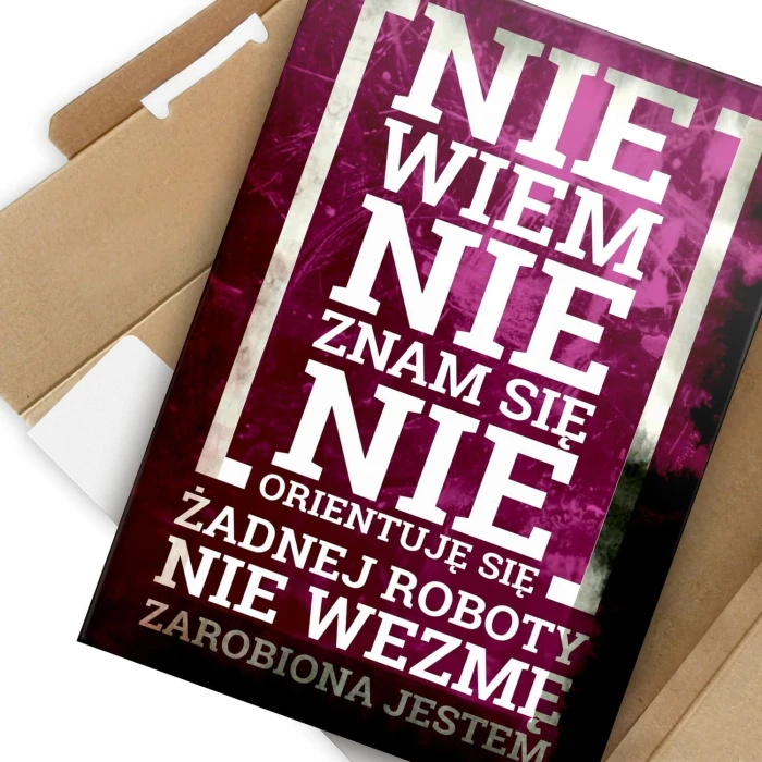 Plakat metalowy Zarobiona jestem